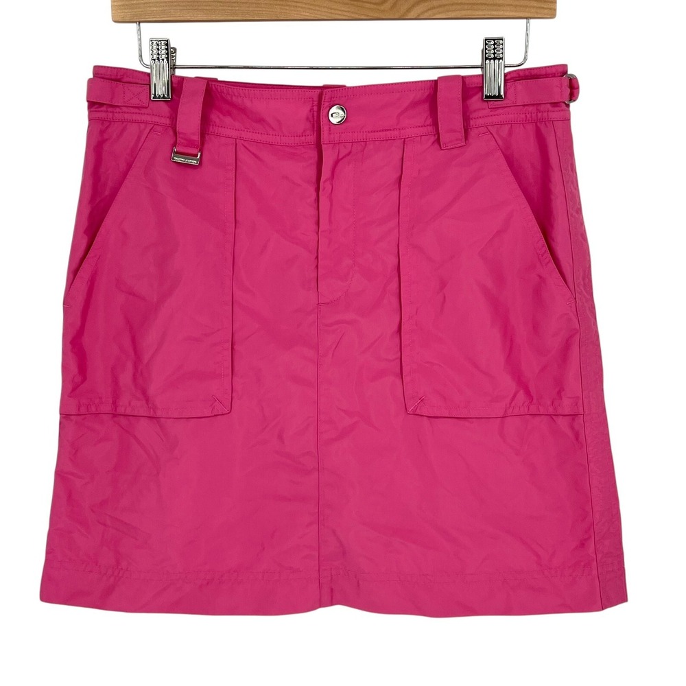 Ralph Lauren Golf Skort Pink Nylon Size 6 Golf‎ Tennis Pockets Athletic Sporty